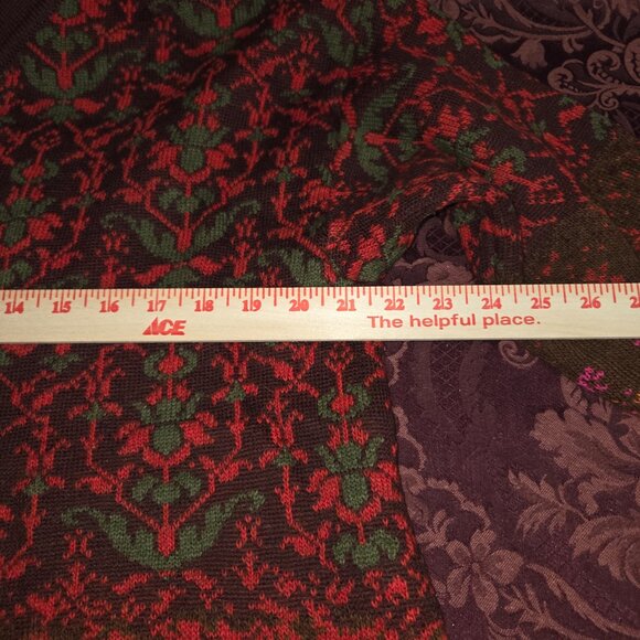 Oilily Fall Color Long Sleeve Wool Blend Cardigan Sweater Woman's Size L - Picture 6 of 7